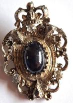 Vintage sieraad met dubbele functie broche hanger 50x36mm, Verzenden, Overige materialen, Broche