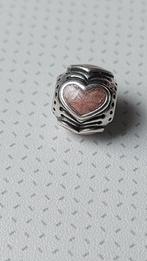Originele Pandora zilveren bedel met 4 rose harten, Sieraden, Tassen en Uiterlijk, Bedels, Pandora, Ophalen of Verzenden, Zo goed als nieuw