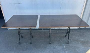 Eikenhouten horeca restaurant tafels 120x80, 80x80 cm beschikbaar voor biedingen