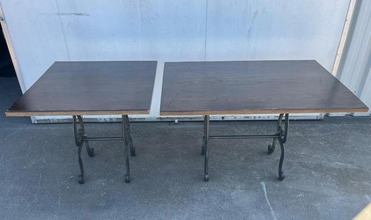 Eikenhouten horeca restaurant tafels 120x80, 80x80 cm, Antiek en Kunst, Antiek | Meubels | Tafels, Ophalen