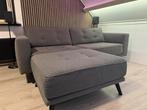 ZGAN - 3-zits bank Charly antraciet inclusief grote hocker!, Ophalen, Zo goed als nieuw, 75 tot 100 cm, 200 tot 250 cm