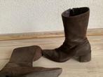 2 leren laarzen halfhoog, Ophalen of Verzenden, Bruin, Boots