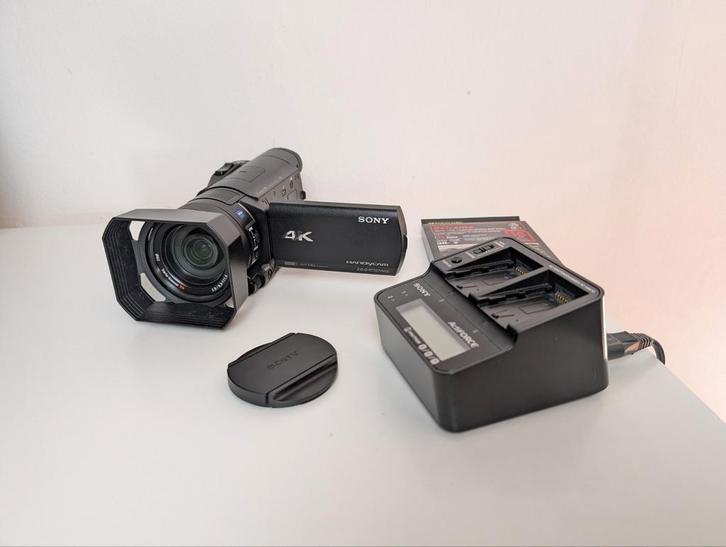 Sony FDR AX100e pro camcorder 4k video camera handycam, Audio, Tv en Foto, Videocamera's Digitaal, Zo goed als nieuw, Camera, Geheugenkaart