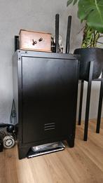 Nachtkastje Jax metaal zwart, Ophalen, Minder dan 45 cm, Metaal of Aluminium, Zo goed als nieuw