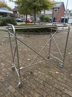2 RVS kledingrekken rvs op wielen, Kleding | Dames, Kledingrekken, Ophalen, Zo goed als nieuw
