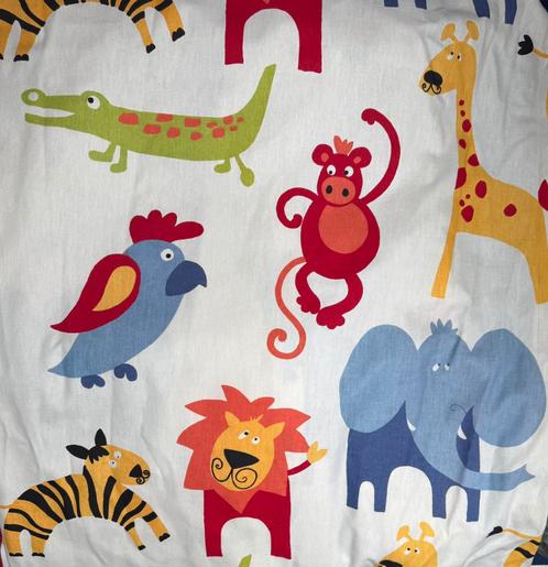2 vrolijke kindergordijnen met dieren, elk 120x186 cm (bxh), Kinderen en Baby's, Kinderkamer | Inrichting en Decoratie, Zo goed als nieuw
