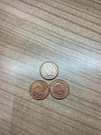 1 euro cent Luxemburg 2002-2004 2 stuks, Setje, Luxemburg, Ophalen of Verzenden, 1 euro