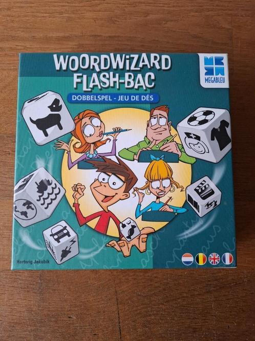 Woordwizard - Flash-bac - Megableu, Hobby en Vrije tijd, Gezelschapsspellen | Bordspellen, Ophalen of Verzenden