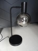 TRENDY TAFELLAMP met een kap van ROOKGLAS - €16,00 OP=OP, Ophalen, Zo goed als nieuw, Glas, Modern