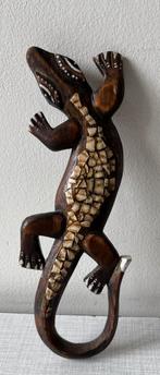 Hagedis Gekko houtsnijwerk, Ophalen of Verzenden