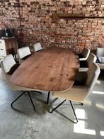Eettafel kantoortafel keukentafel en stoelen nieuw, Huis en Inrichting, Ophalen, 100 tot 150 cm, Eikenhout, Vijf personen of meer