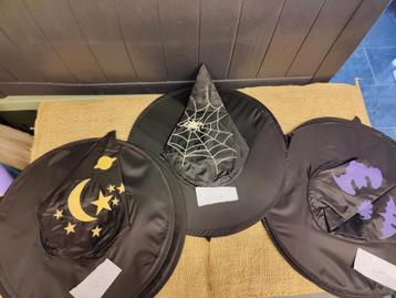 Halloween Heksen hoeden 3 verschillende soorten nieuw beschikbaar voor biedingen