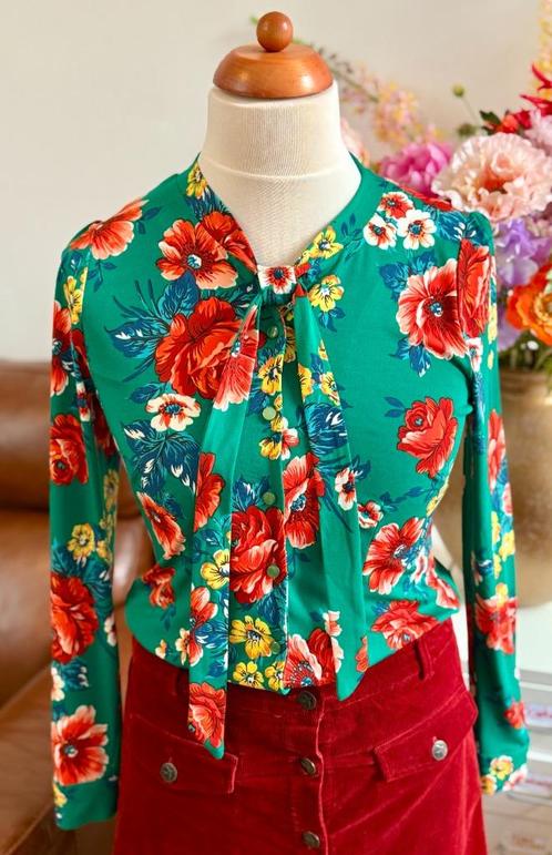 ❤️🔥 🍏 King Louie blouse maat M/40 ❤️🔥 🍏, Kleding | Dames, Blouses en Tunieken, Zo goed als nieuw, Maat 38/40 (M), Groen, Ophalen of Verzenden