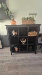 Zwarte open kast / roomdivider, Huis en Inrichting, Kasten | Wandmeubels, Ophalen of Verzenden, Zo goed als nieuw, 25 tot 50 cm