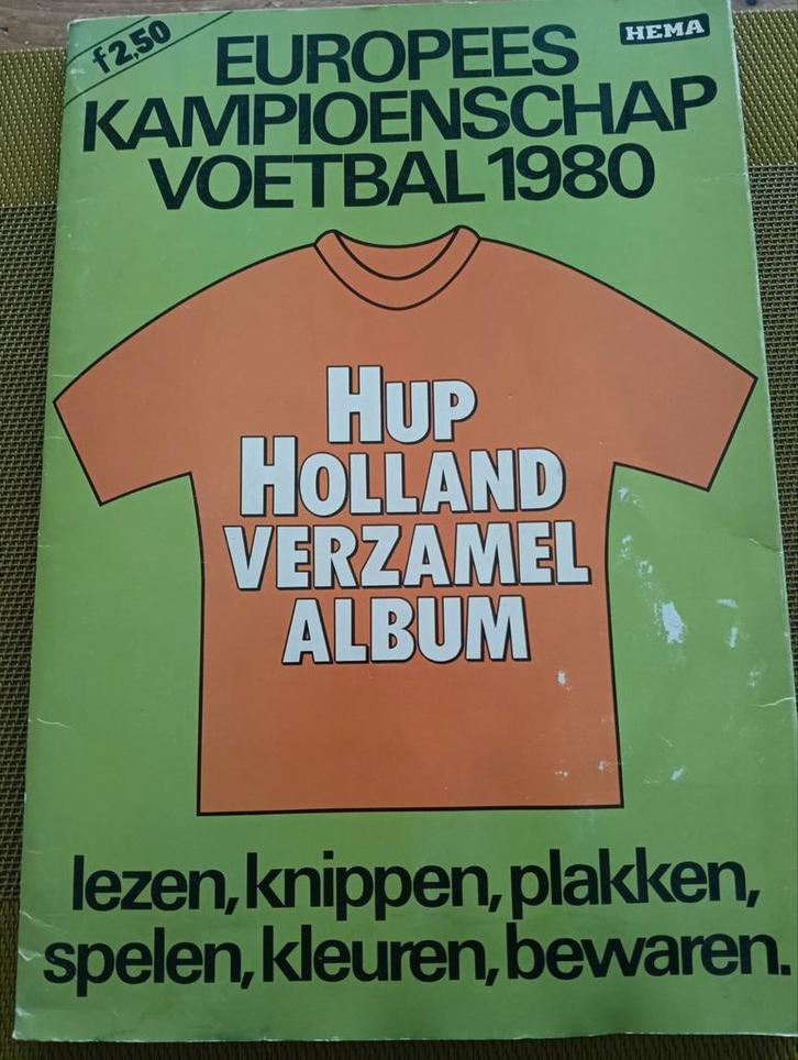 Hup Holland Verzamelalbum Europees kampioenschap 1980, uniek, Boeken, Sportboeken, Gelezen, Ophalen of Verzenden