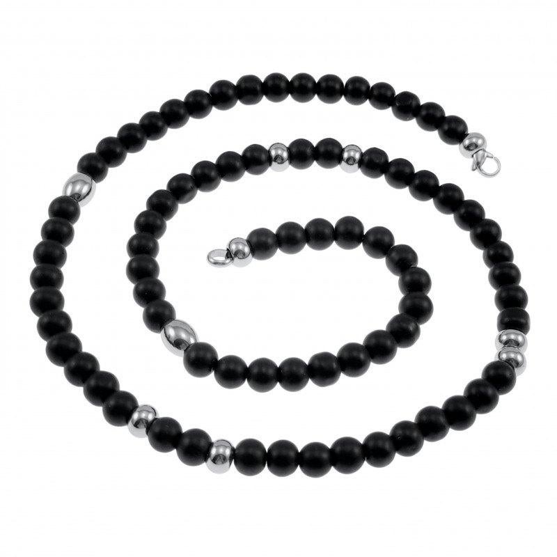 ketting, Sieraden, Tassen en Uiterlijk, Kettingen, Overige materialen, Birgitta-Gracht 33, 6465 EL Kerkrade, Nederland, Zwart
