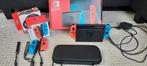 Nintende switch, Spelcomputers en Games, Spelcomputers | Nintendo Switch, Ophalen, Zo goed als nieuw, Met 2 controllers, Switch Original
