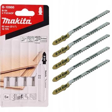 3 Pakken makita decoupeerzaagjes b-10986 gelamineerd 77mm. beschikbaar voor biedingen