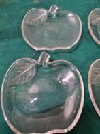 schaaltjes vorm appel vier stuks glas, Ophalen of Verzenden, 'T Olde Gre-j, Info@toldegrej.nl, Endepoelstraat 20f Didam