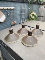 4 stuks Cannock Mining and Mineral Co. gesmede Hanglampen, Huis en Inrichting, Lampen | Hanglampen, Ophalen of Verzenden, Zo goed als nieuw