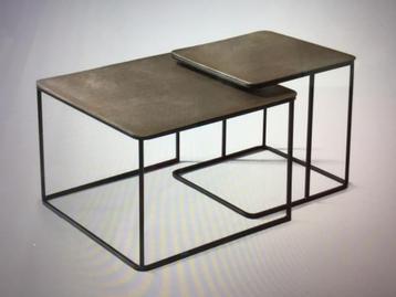 Salontafelset metalen blad ,van Loic Metaal beschikbaar voor biedingen