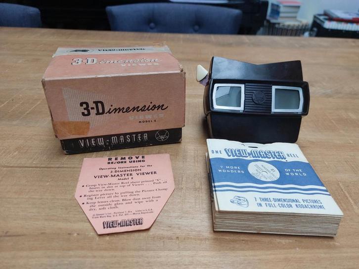 Vintage bakelieten Viewmaster compleet, Verzamelen, Fotografica en Filmapparatuur, 1960 tot 1980, Ophalen of Verzenden