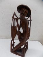 Balinees houtsnijwerk coromandel 1960 indonesie ned indie, Ophalen of Verzenden, Gebruikt