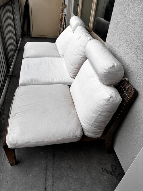 Unopiu sofa-bed lounge sets sits for outside / balcony, Tuin en Terras, Tuinsets en Loungesets, Nieuw, Loungeset, Teakhout, 4 zitplaatsen