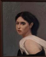 Portret van een jonge vrouw, Ophalen of Verzenden