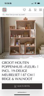 Petite Amelie poppenhuis + meubels + poppen, Kinderen en Baby's, Ophalen, Zo goed als nieuw