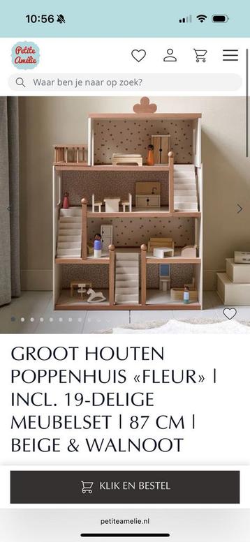 Petite Amelie poppenhuis + poppen beschikbaar voor biedingen