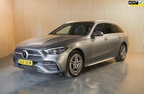 Mercedes-Benz C-klasse Estate 300 e AMG Line Pano BJ2022, Auto's, Mercedes-Benz, Bedrijf, Te koop, C-Klasse, 360° camera, ABS