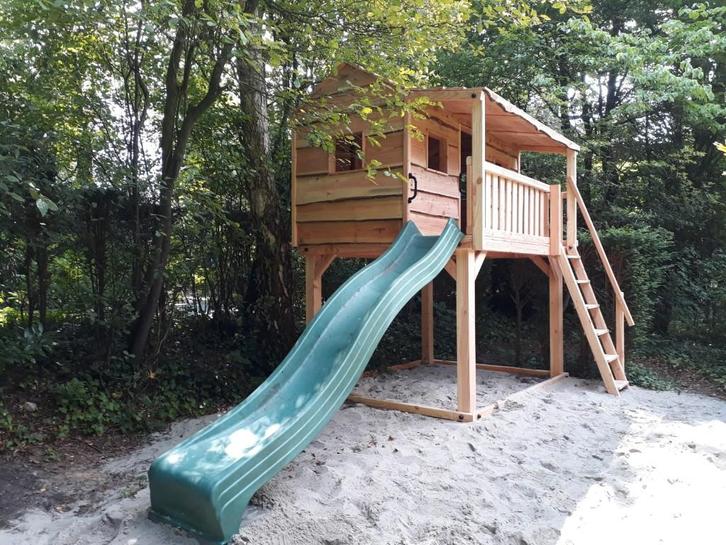 BOOMHUT VILLA speeltoren speelhuis klimtoren speeltoestel, Kinderen en Baby's, Speelgoed | Buiten | Speeltoestellen, Nieuw, Brandweerpaal