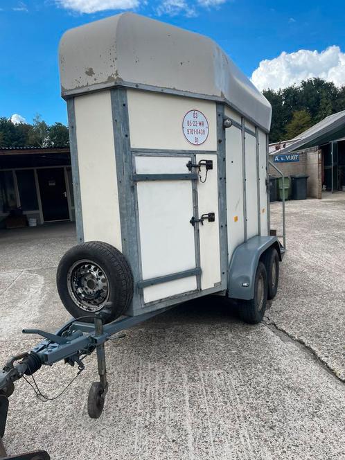 Weijer paardentrailer, Dieren en Toebehoren, Paarden en Pony's | Trailers en Aanhangwagens, Gebruikt, 1½-paards trailer, Hout