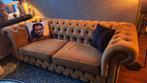 Chesterfield goud velvet, Ophalen, Minder dan 75 cm, Chesterfield, Driepersoons