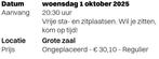 Bökkers in de oosterpoort, Eén persoon, Cadeaubon