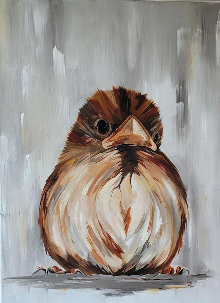 "Junior", Antiek en Kunst, Kunst | Schilderijen | Modern, Ophalen of Verzenden