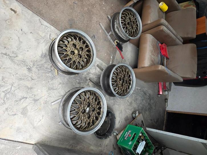 BBS RA 15 inch 4x100 en vw staal, Auto-onderdelen, Banden en Velgen, Velg(en), Zomerbanden, 16 inch, 195 mm, Ophalen