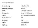 Vinyl Met Hout Design, Lengte 3.50 mtr, Breedte 380 cm, Bruin, MeVo tapijt en vinyl, Nieuw, Ophalen of Verzenden