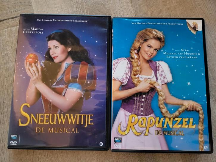 Dvd sneeuwwitje en rapunzel de musical van Hoorne dvd, Cd's en Dvd's, Dvd's | Cabaret en Sketches, Stand-up of Theatershow, Alle leeftijden