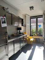 RVS KEUKEN : Werkblad met opbergruimte 225,00, Huis en Inrichting, Keuken | Complete keukens, Ophalen, Gebruikt, Overige kleuren