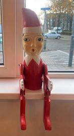 Houten klaas vaak - zittende pop - Groot, Ophalen of Verzenden