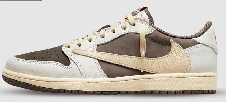 Air Jordan 1 Retro Low OG SP Travis Scott Reverse Mocha, Kleding | Heren, Schoenen, Zo goed als nieuw, Sneakers of Gympen, Bruin