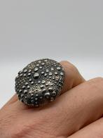 Z525 Prachtige brutalist zilveren ring (verstelbaar), Sieraden, Tassen en Uiterlijk, Ringen, Ophalen of Verzenden, Zo goed als nieuw