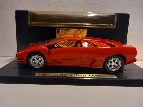Lamborghini Diablo SE rood Maisto metal 1:18 KRD, Hobby en Vrije tijd, Modelauto's | 1:18, Zo goed als nieuw, Auto, Maisto, Ophalen of Verzenden