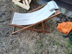 strandstoel, Ophalen, Gebruikt, Hout, Inklapbaar