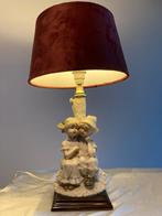 Vintage Capodimonte Stijl Tafellamp met Kinderen, Ophalen of Verzenden