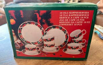 18 delig koffieservies kerst beschikbaar voor biedingen