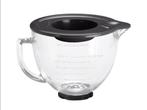 KitchenAid Glazen Mengkom 4,7L - Met Silicone Deksel., Huis en Inrichting, Keuken | Keukenbenodigdheden, Ophalen of Verzenden
