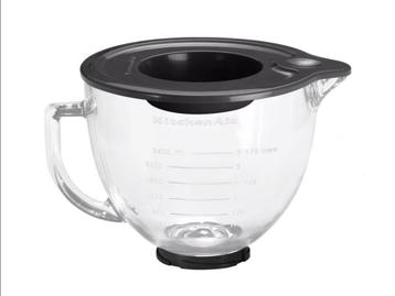 KitchenAid Glazen Mengkom 4,7L - Met Silicone Deksel.  beschikbaar voor biedingen